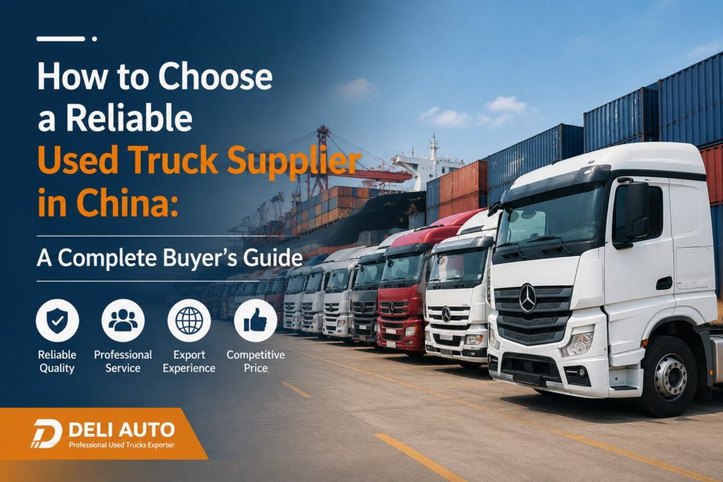 How to Choose a Reliable Used Truck Supplier in China: A Complete Buyer’s Guide