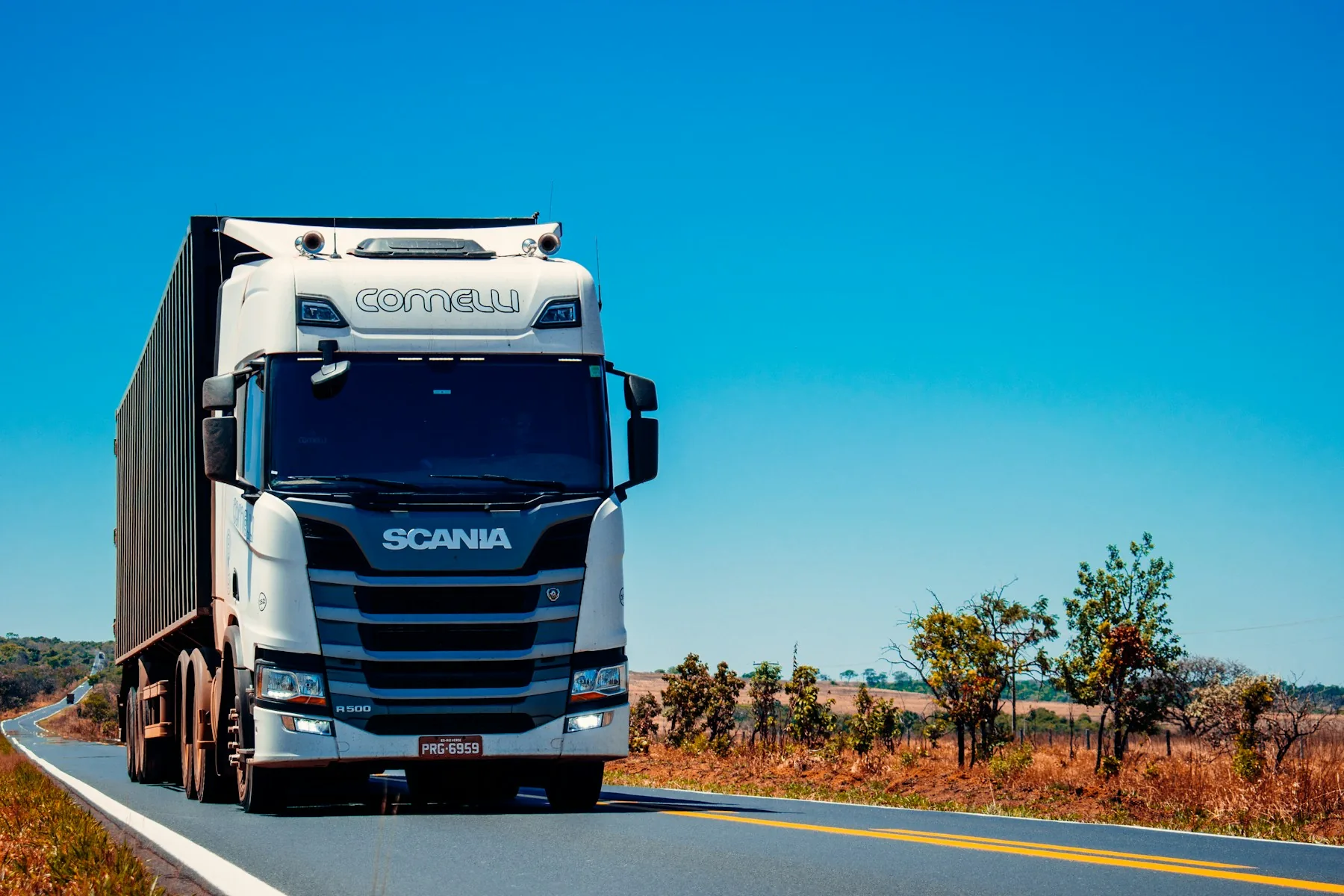 Used trucks ready for export from China