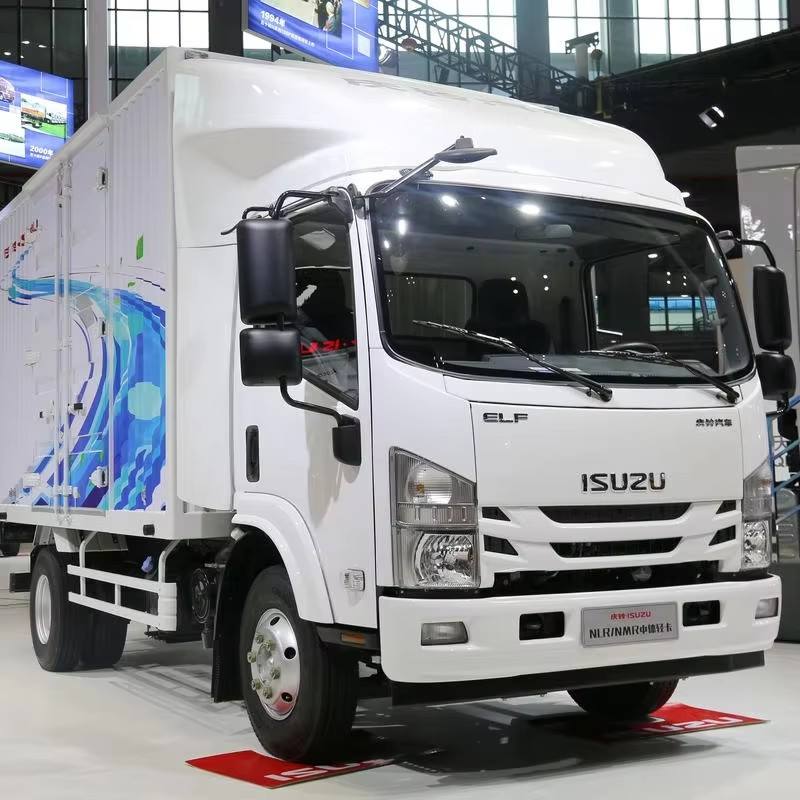 Used for Qingling for Isuzu FVR FVZ NLR EMT Heavy Truck 4*2 Single Row Left Steering Van Box Truck Cargo Diesel Truck - ISUZU used truck for sale