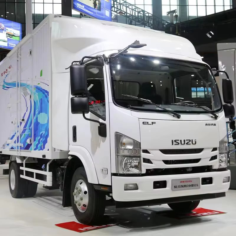 Used for Qingling for Isuzu FVR FVZ NLR EMT Heavy Truck 4*2 Single Row Left Steering Van Box Truck Cargo Diesel Truck - ISUZU used truck for sale