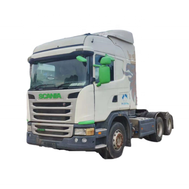High Performance SCANIA G440 6×2 White Green Adequate Stock Available Used Tractor Truck - SCANIA used truck for sale