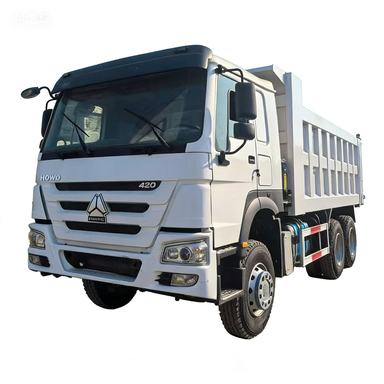 Used HOWO Dump Truck White in Good Condition - HOWO used truck for sale