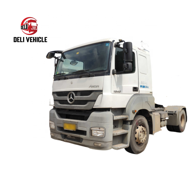 Used Tractor Truck for BENZ 1840 Manual Transmission White 4×2 2014 Second Hand Good Condition - BENZ used truck for sale
