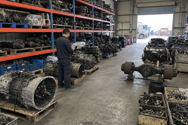 used truck spare parts warehouse inventory