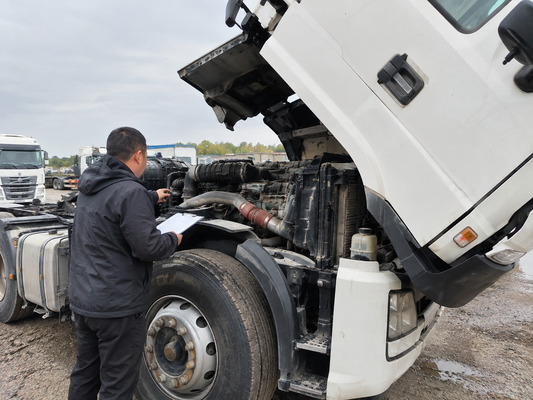 Detailed inspection of a used tractor before purchase