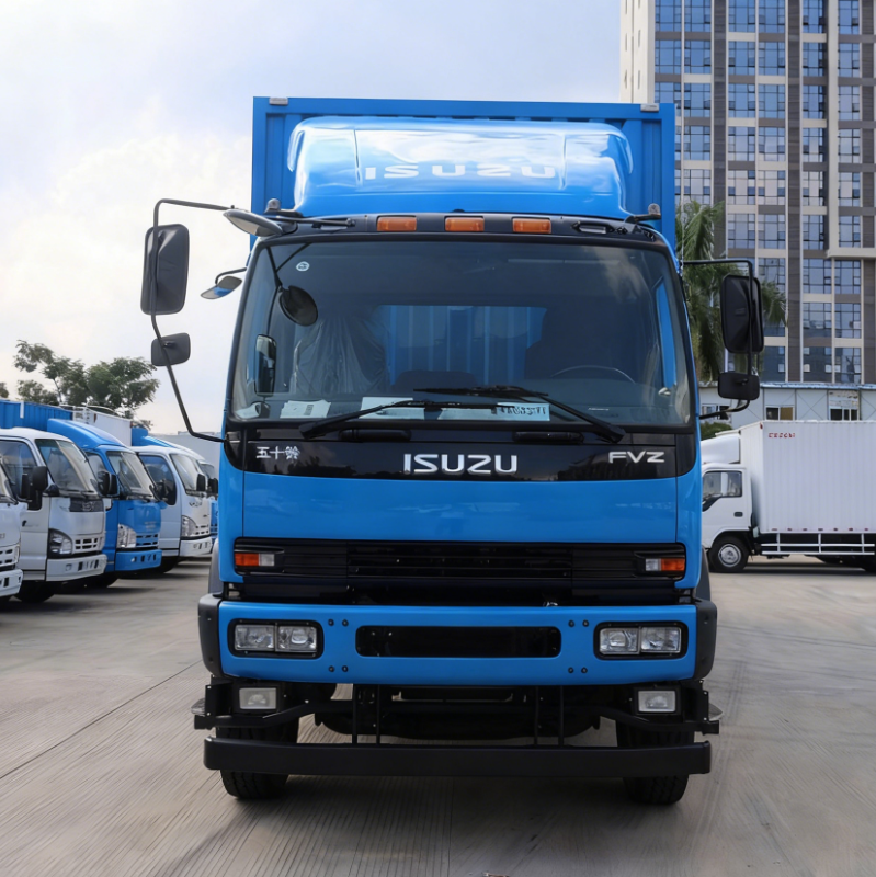 For Qingling for Isuzu FVZ Used Heavy Truck with 300 Horsepower 6X4 Configuration 9.35-meter Box-type Cargo Van - ISUZU used truck for sale