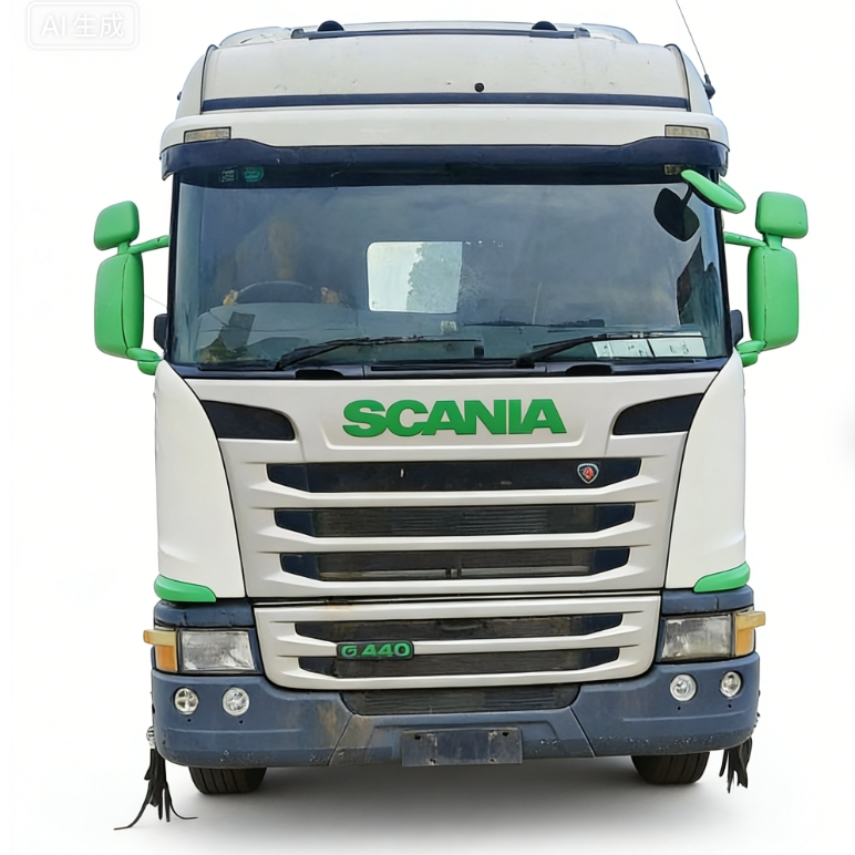 High Quality 6×2 for SCANIA Tractor Truck G440 White Green Automatic Tow Truck - SCANIA used truck for sale