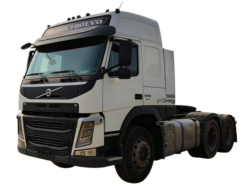 Good condition used for volvo FM460 460HP 6x2 diesel tractor truck for sale, heavy duty white diesel tractor, left front side view