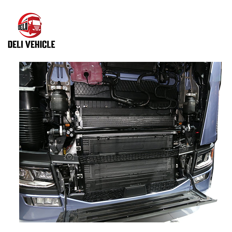 High quality used 6x2 truck for SCANIA S540 used truck second hand trailer truck, 540HP premium S series heavy duty tractor showing engine compartment and side chassis, side detail view