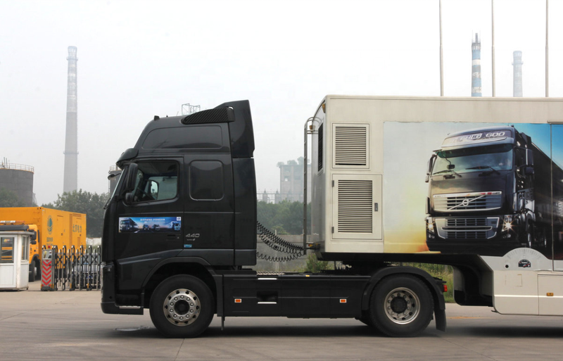 Low price vol vo tractor truck for sale used volvo FH440 4X2 trailer truck head, 440HP heavy duty tractor with special equipment body, left side view