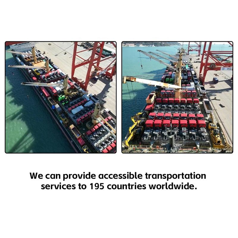 Used scania S560 tractor used tractor's trucker tractor truck for sale, heavy duty truck working at port terminal with container crane, port logistics application scenario