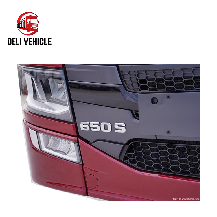 High quality for used scania S650 tractor used tractor's trucker tractor truck for sale, premium S series flagship heavy duty tractor showing headlight and front bumper assembly, front detail close-up view