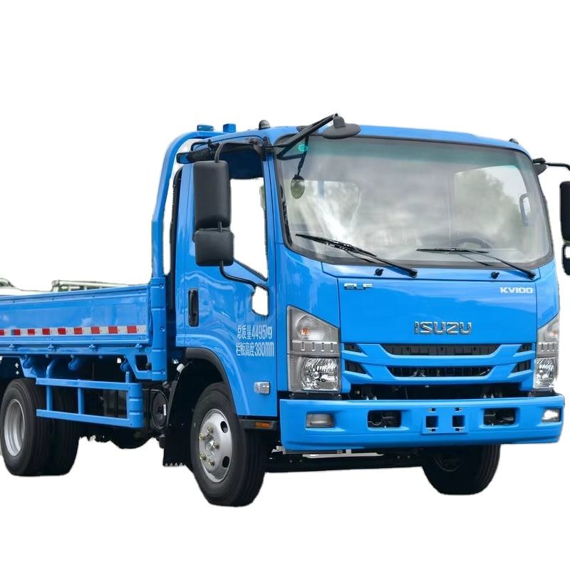 For Isuzu ELF K V 100 Used 4×2 Diesel Van Cargo Truck Cheap Low Price Light Duty Truck Single Row Euro 6 Left Steering - ISUZU used truck for sale