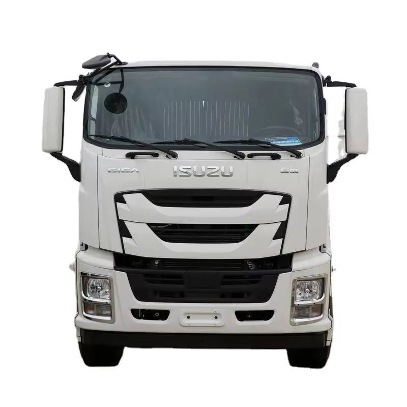 Front face view of Isuzu Giga 520HP 8x4 Euro VI special operation vehicle chassis