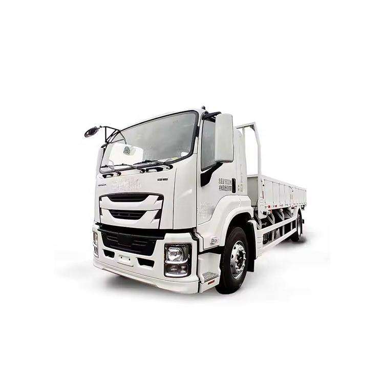 Right front side view of Isuzu Giga VC66 6x4 heavy trailer tractor truck with manual transmission